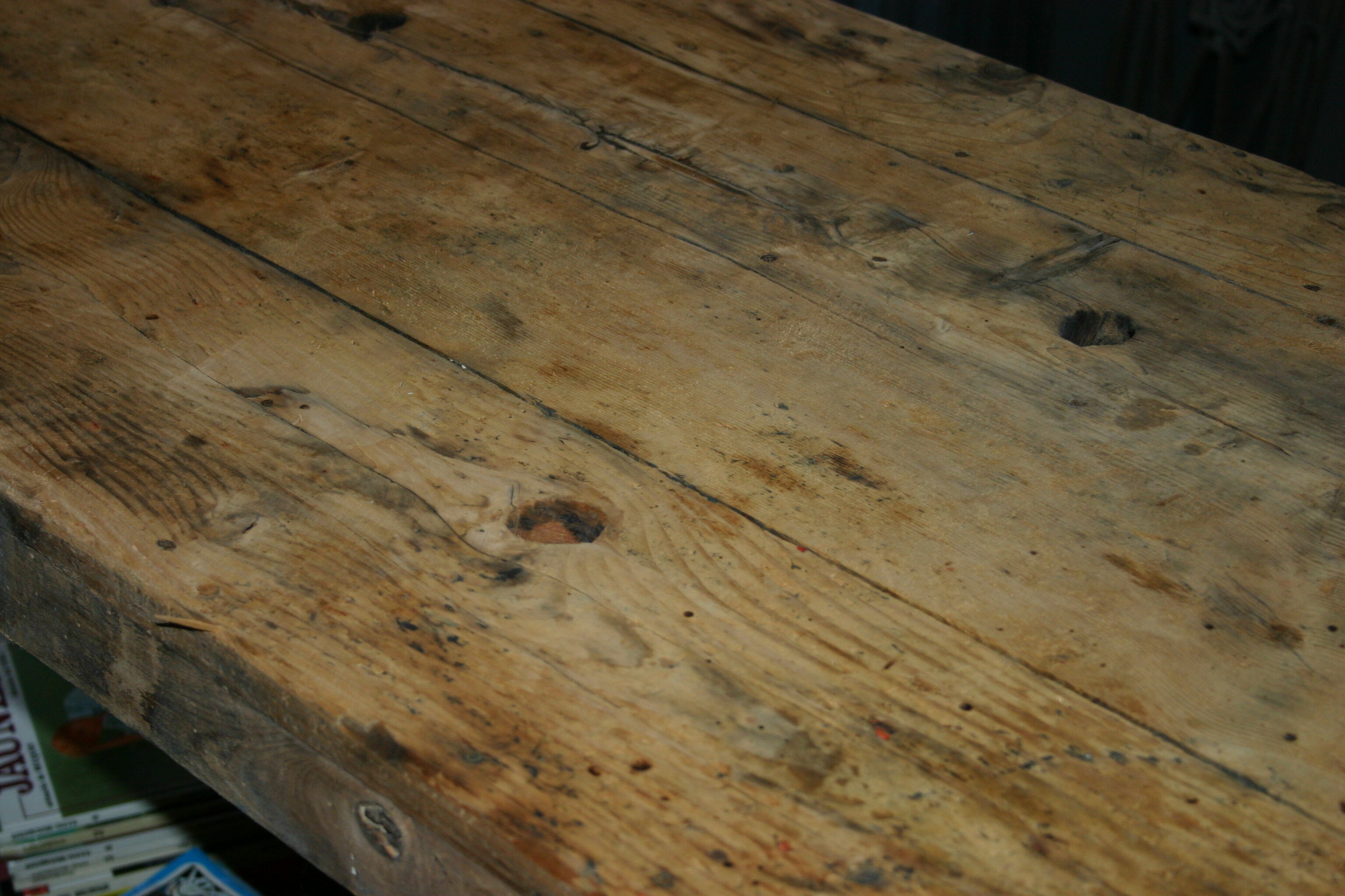 Pickled Carpenter Workbench