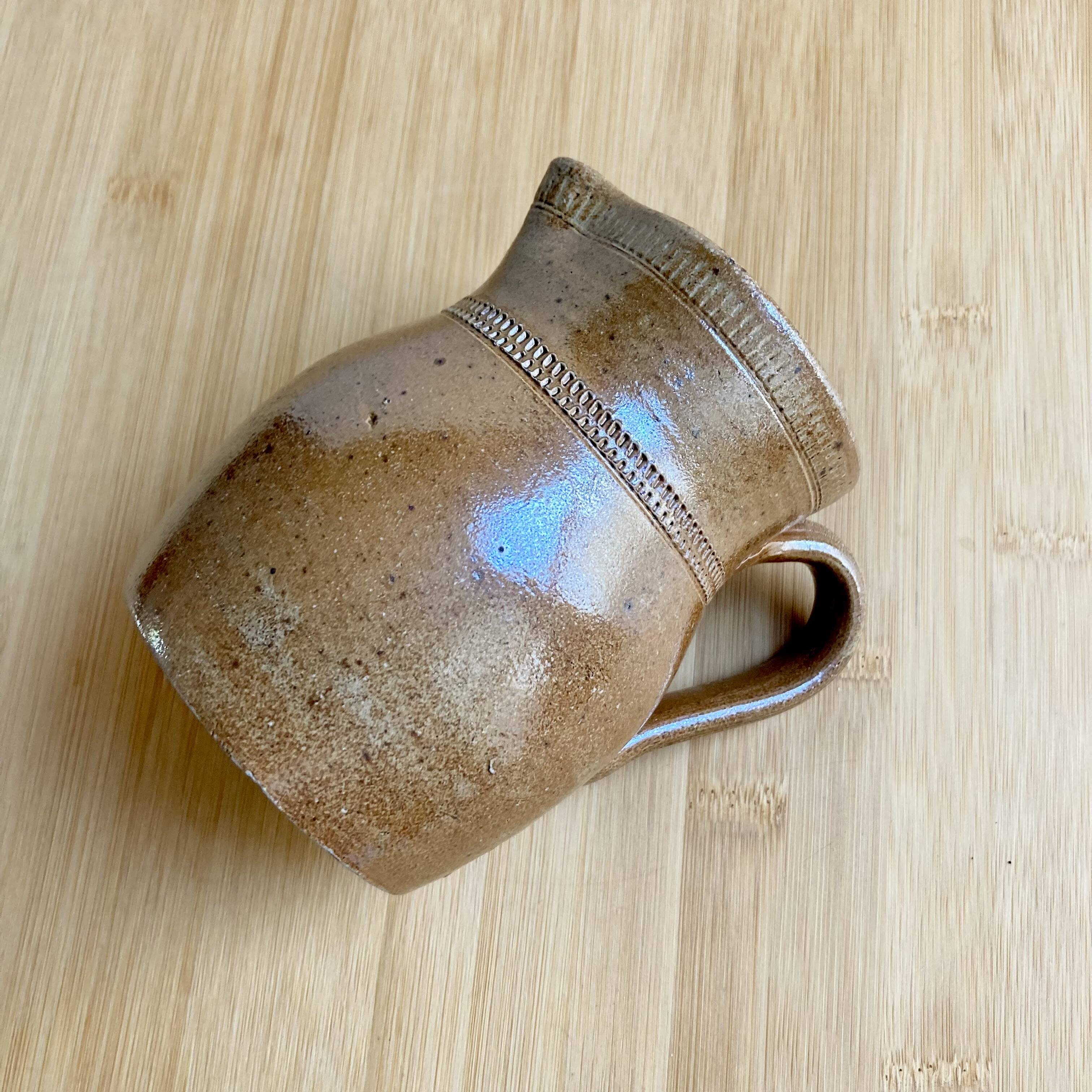 Antique stoneware pitcher / France