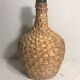 Demijohn bottle 2L old woven Wicker rattan + handle Vintage
