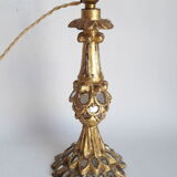 Lamp foot gilded wood