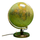 Vintage 1960s German glass globe lamp by JRO Globus Munchen