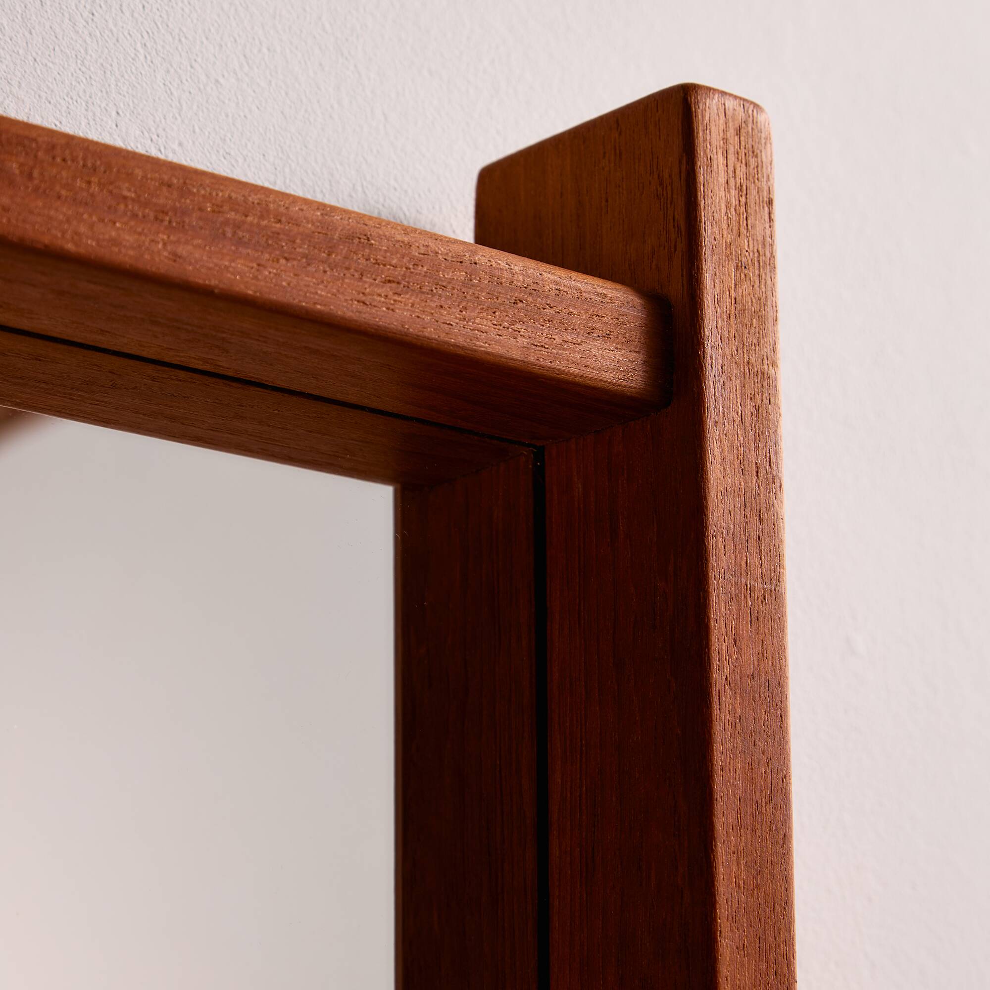 Teak framed mirror by Aksel Kjersgaard