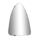Asymmetrical mirror beveled free form rearview mirror