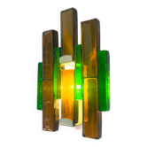 Sculptural Glass Wall Light By Svend Aage Holm-Sørensen For Holm-Sørensen & Co, Denmark 1960S