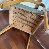 3 Fauteuils Steiner sieges assise verte