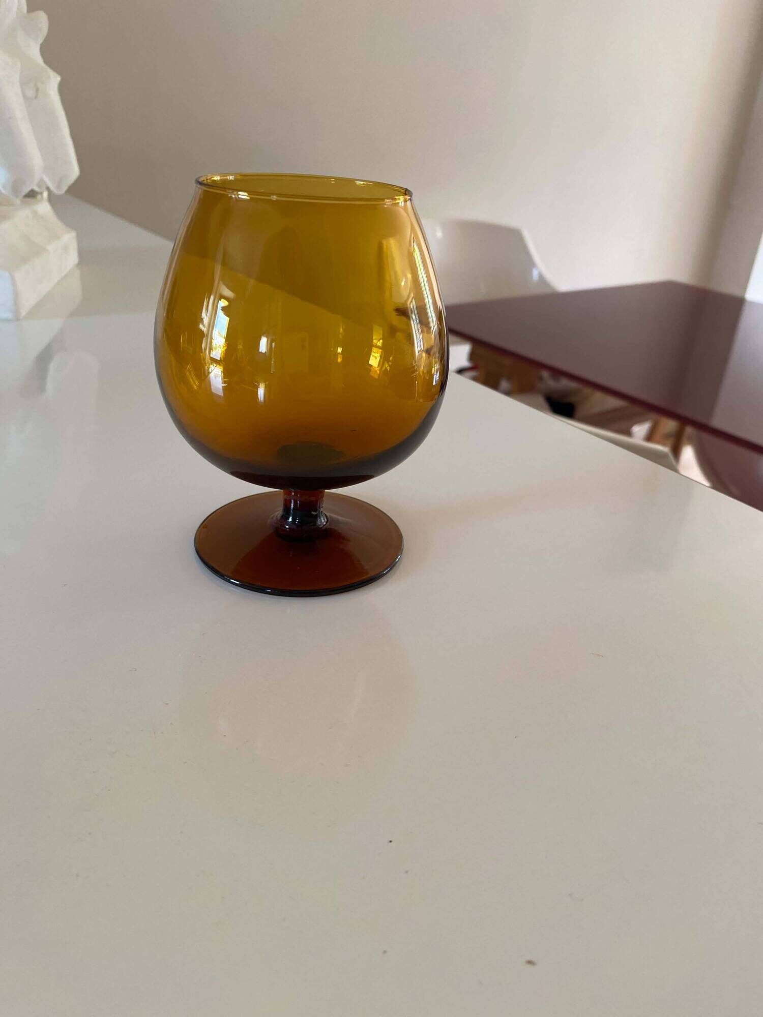 5 vintage cognac glasses