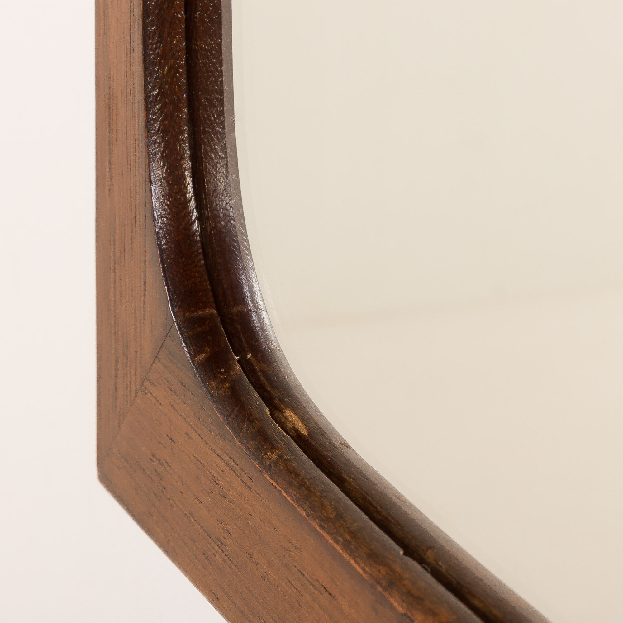 Danish rosewood mirror in the style of Aksel Kjersgaard, 1960s