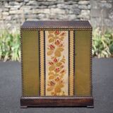 Napoleon III upholstered wooden chest, storage chest, interior decoration