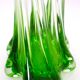 Blown glass vase, Murano, blue and green colors, vintage, 60s/70s