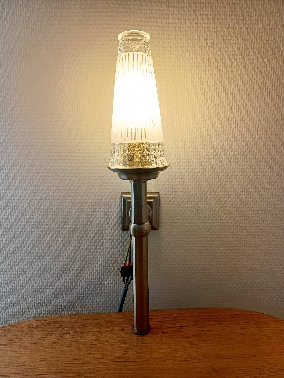 Paire d'appliques murales des années 1950