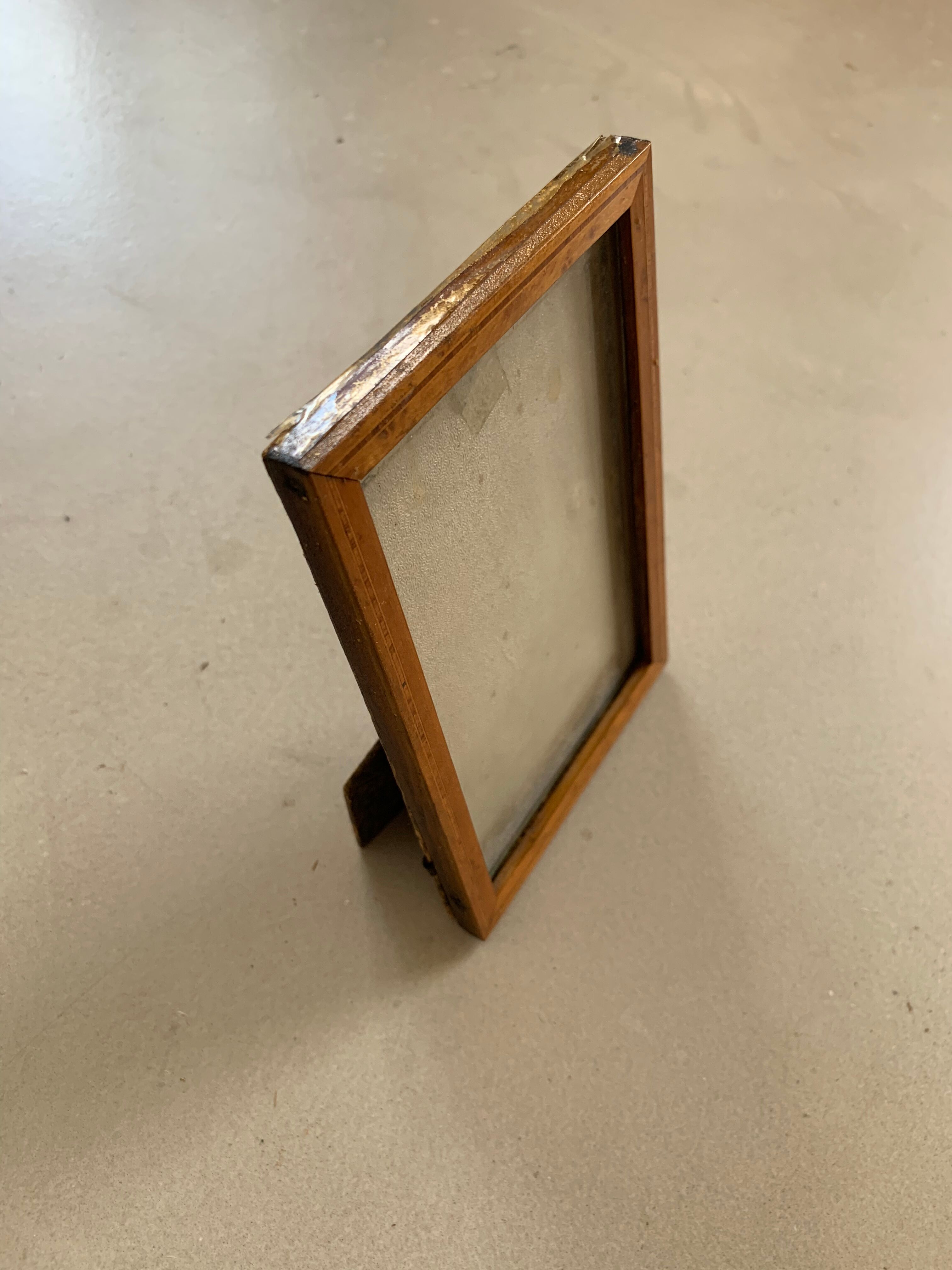 Cadre marqueté ancien 10x15cm
