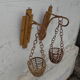Paire d'appliques bambou pour plantes