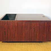 Vintage Scandinavian rosewood bar/planter coffee table