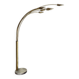 Large 6-branch arc floor lamp - Italy. 1950