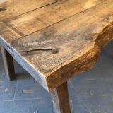 Brutalist oak coffee table