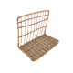 Vintage rattan wall shelf