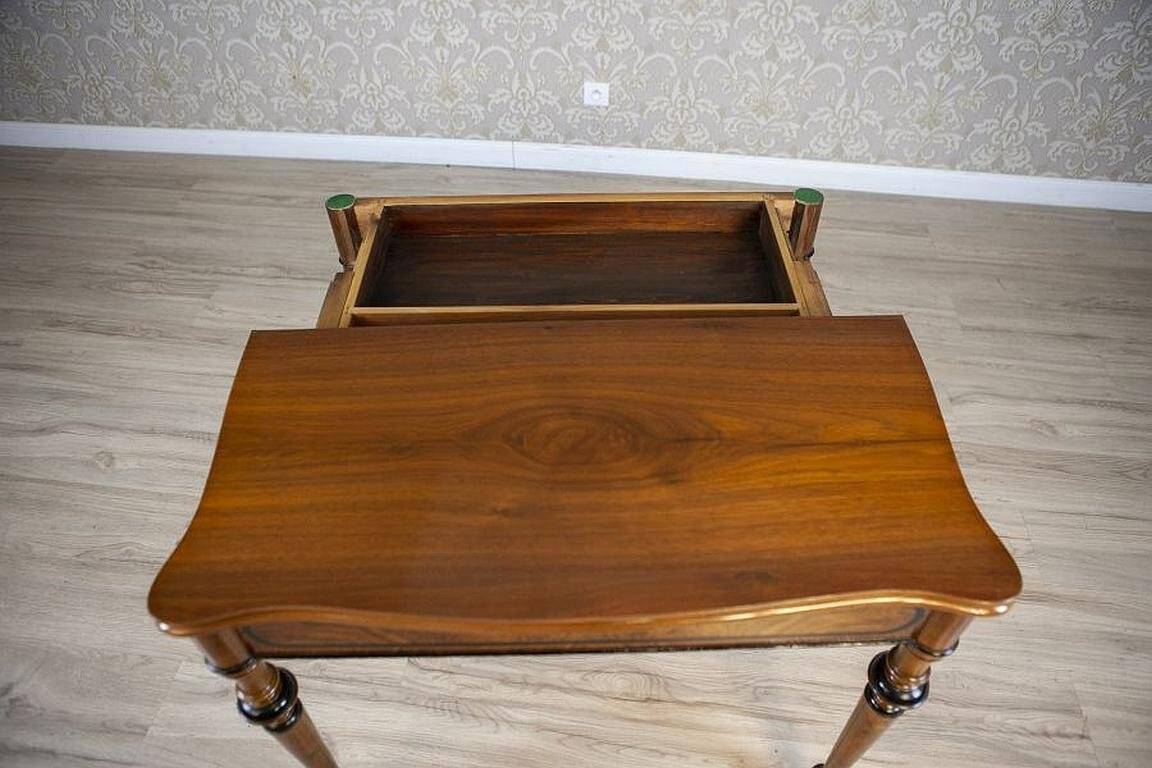 Late 19th Century Game Table with Hidden Drawer, 1890s