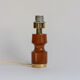 Teak wood and brass lamp base from the 60s