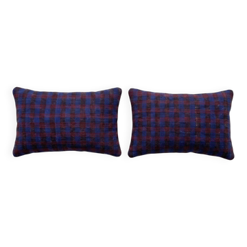 Lot de 2 housses de coussin turque vintage 41x61 cm