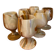 Lot de 6 verres en onyx
