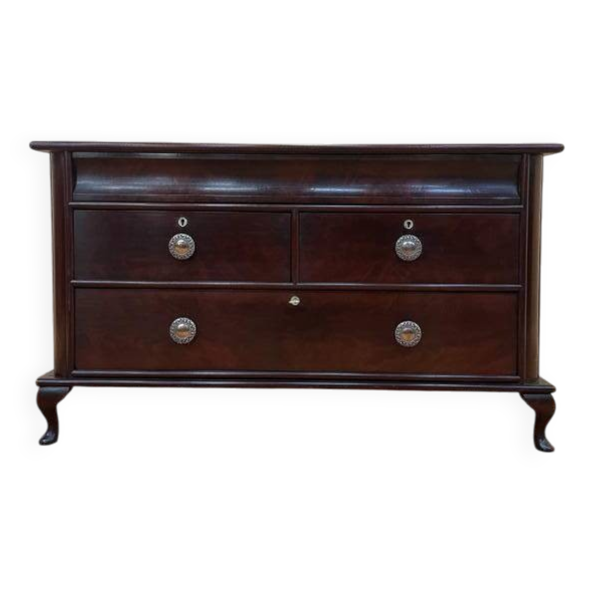 Commode basse - Meuble TV anglaise en acajou Cheppendeale