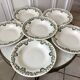 Set of 6 hollow earthenware plates New Givors model "RIta" 30s