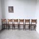 Série de 6 chaises paille et chêne beauche
