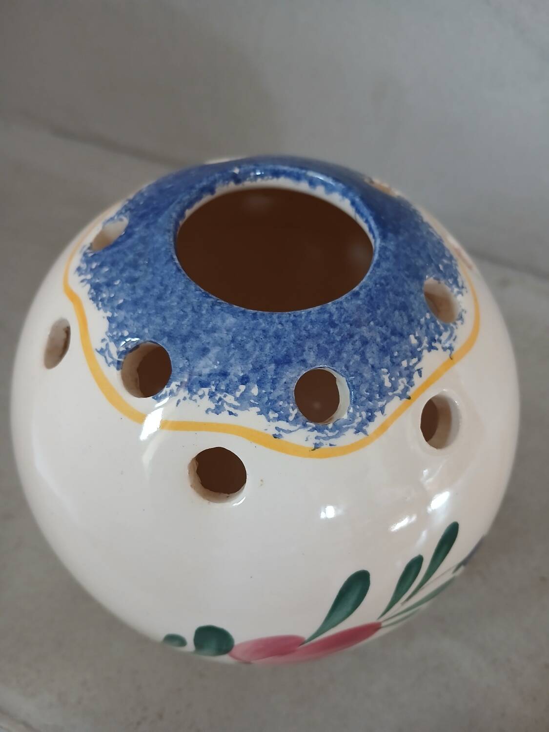 Breton ceramic vase / flower pick