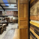 Large cherry wood bookcase