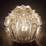 Vintage teak wall lamp from the 60s with chrome