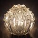Vintage teak wall lamp from the 60s with chrome