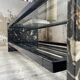 80s Italian marble and glass coffee table