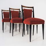 Table and 6 chairs for the dining room of the '70s