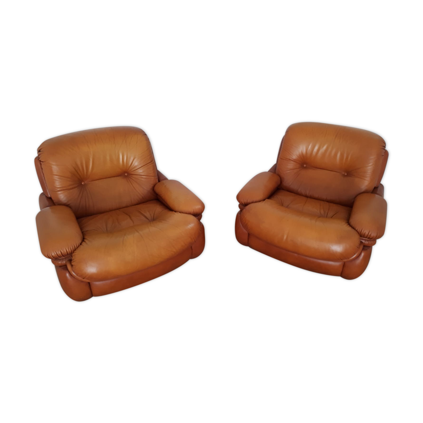 Pair of armchairs, Italy, 70
