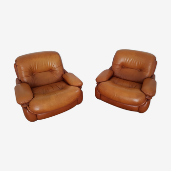 Pair of armchairs, Italy, 70