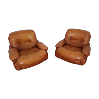 Pair of armchairs, Italy, 70