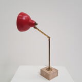 Vintage lamp in marble and brass
