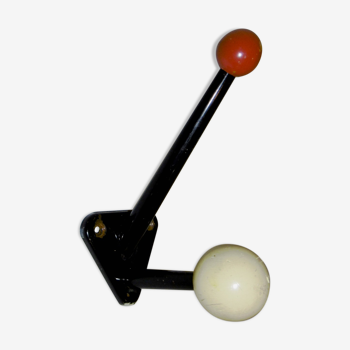 Vintage coat rack with colored balls