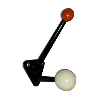 Vintage coat rack with colored balls