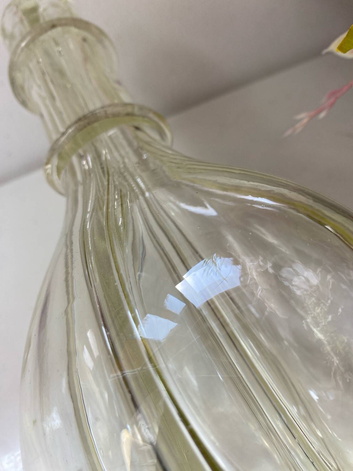 Antique four-chamber liqueur decanter