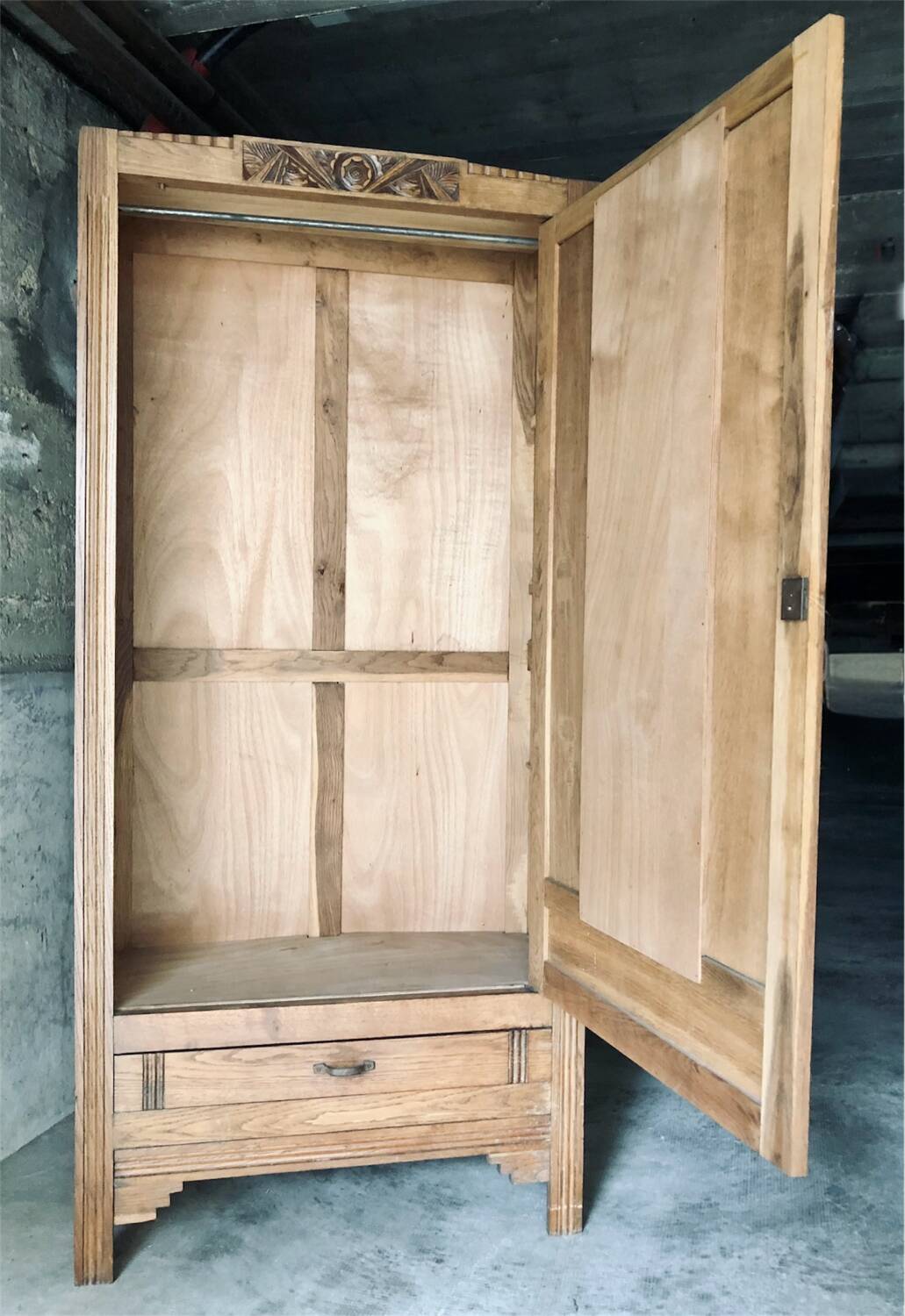 Antique Art Deco wardrobe / 1930