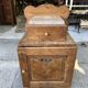 Art Deco bedside in oak and marble