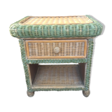 Rattan bedside table
