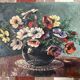 Tableau ancien - Nature morte - Bouquet de renoncules
