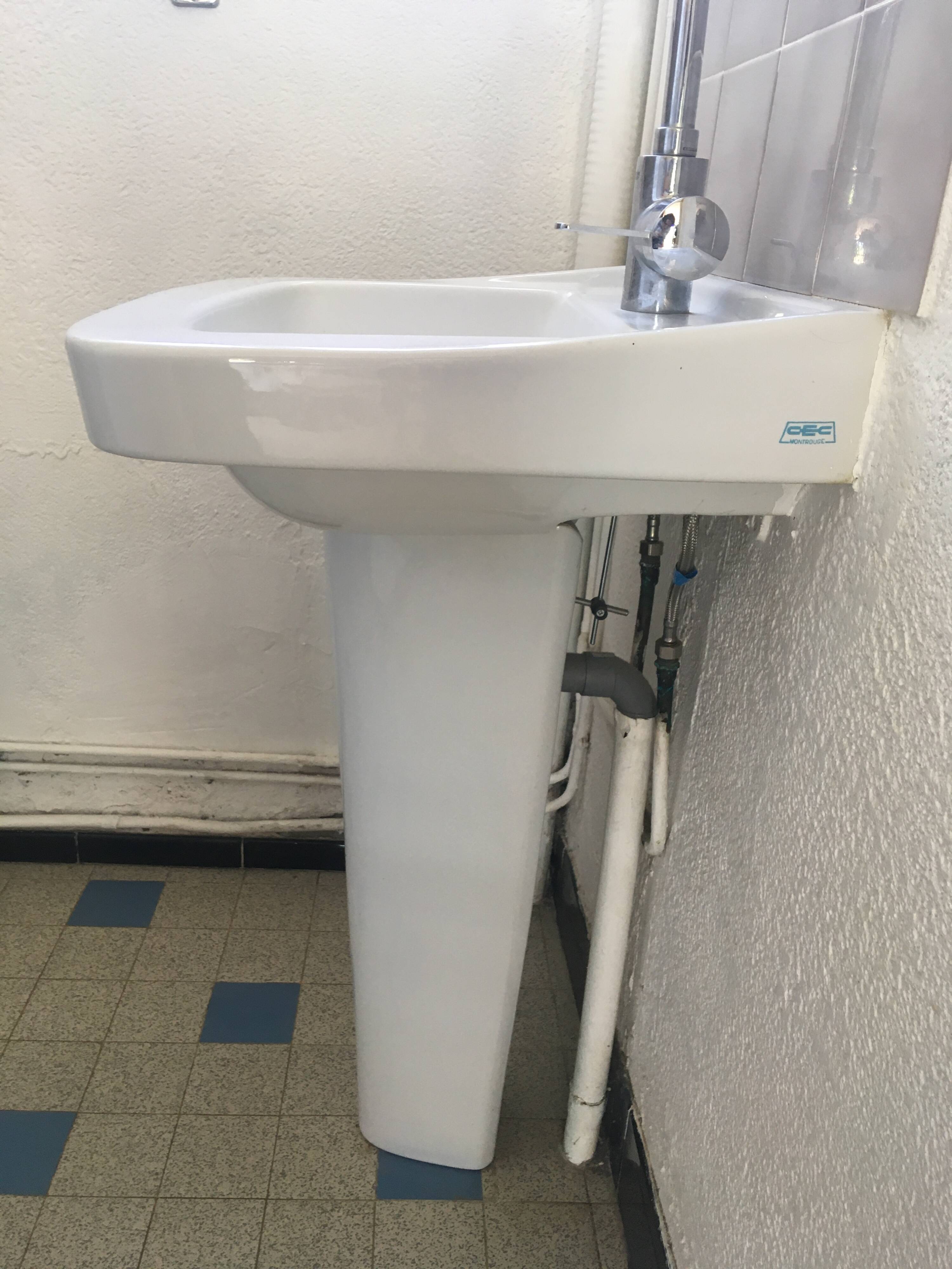 Lavabo sur pied porcelaine