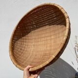 Large round rattan basket
