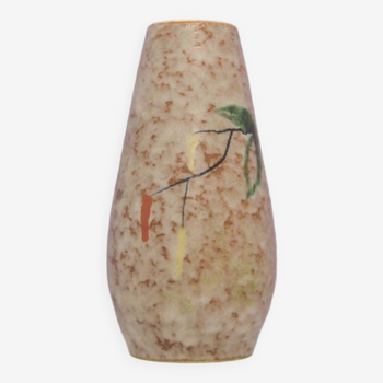 vase vintage peint taupe marbré Allemagne de l’Ouest Étranger