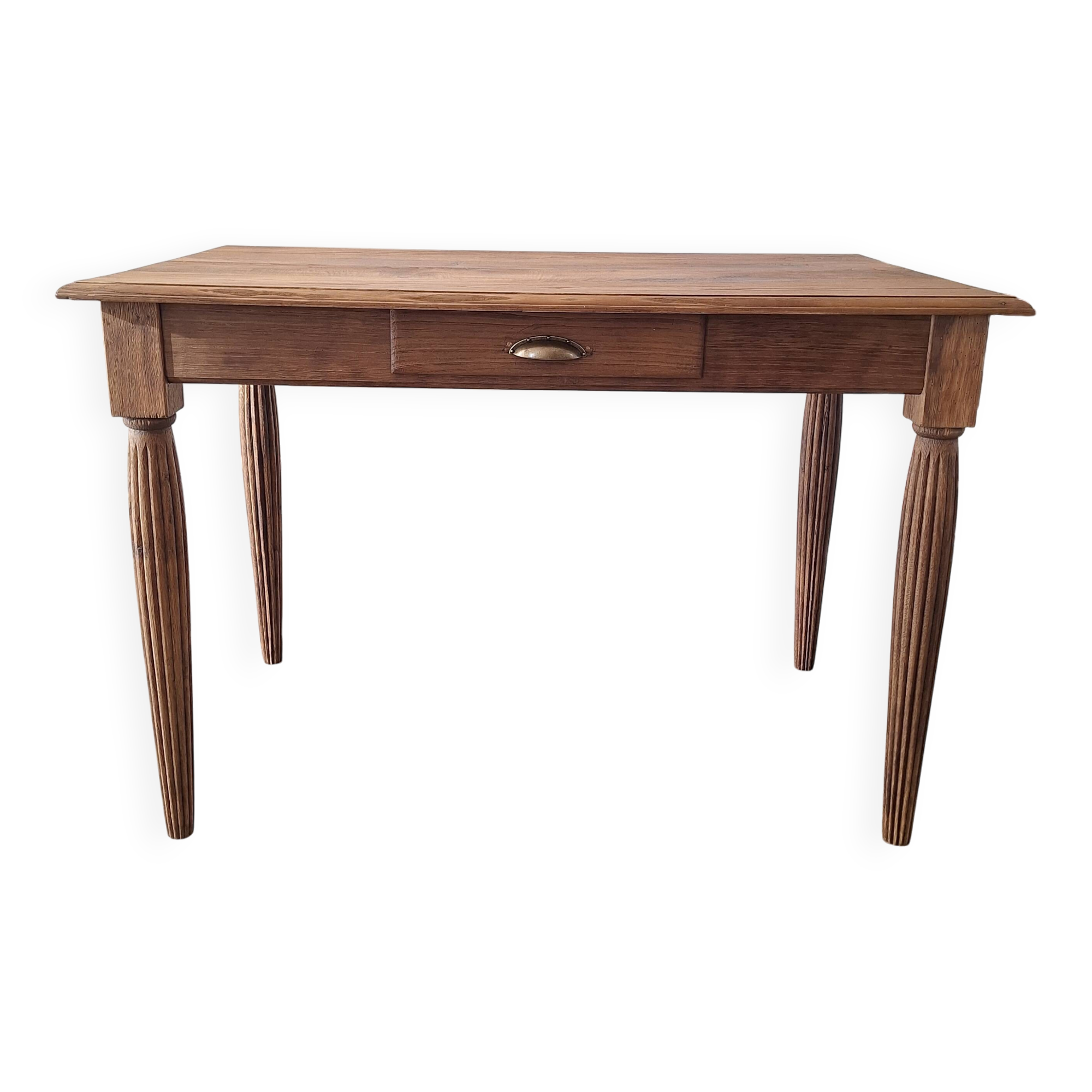 Oak farmhouse table in country style