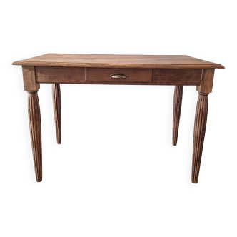 Oak farmhouse table in country style