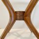 Curved Wood Spider Leg Coffee Table, Wood & Glass, Italy 1950s
